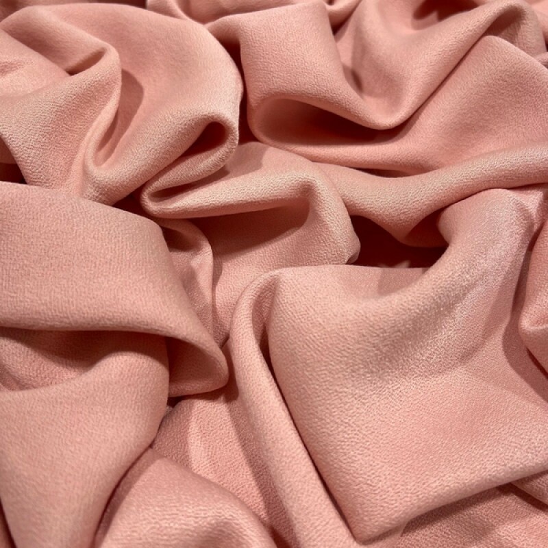 CREPE ENCORPADO ROSA POEIRA - 100%VISCOSE