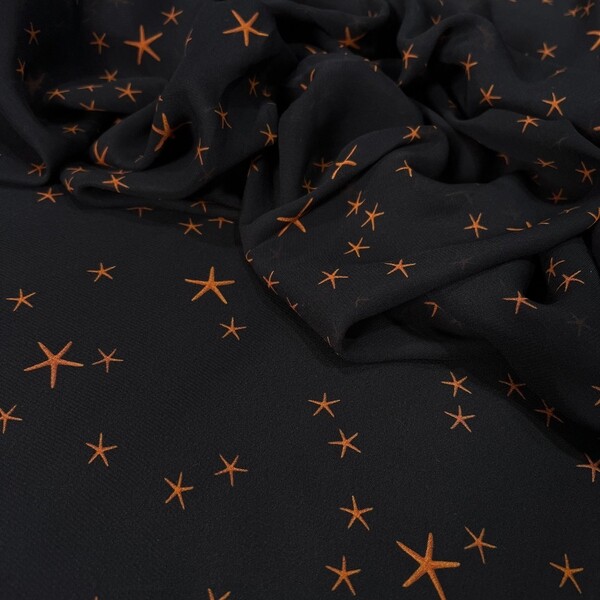 GEORGETTE DE VISCOSE - ESTRELA DO MAR