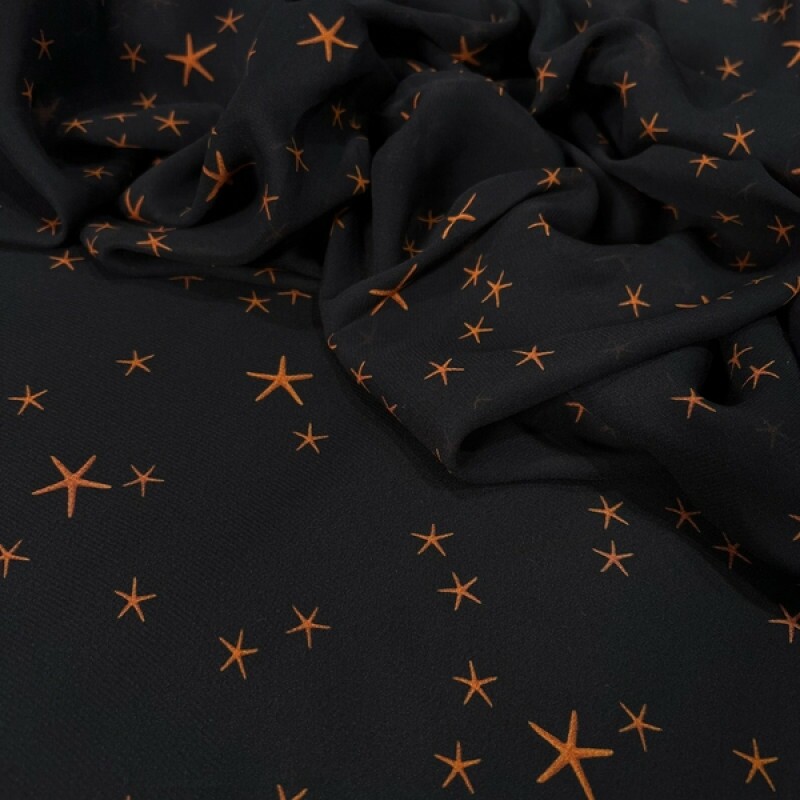 GEORGETTE DE VISCOSE - ESTRELA DO MAR