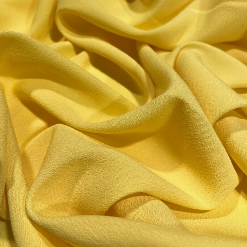 CREPE MARROQUINO CANÁRIO - 100%VISCOSE 