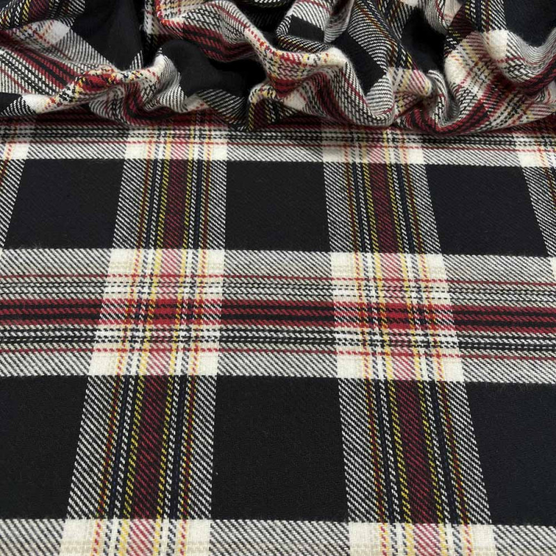 TWEED DE LÃ TARTAN - 100%ALGODÃO 