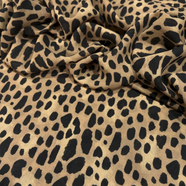 GEORGETTE DE VISCOSE ANIMAL PRINT