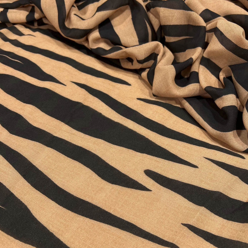 GEORGETTE DE VISCOSE - ANIMAL PRINT